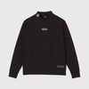 WARM R LOGO L/S MOCK NECK TEE BLACK