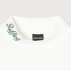 WARM R LOGO MOCK NECK TEE WHITE