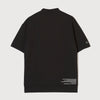 WARM R LOGO MOCK NECK TEE BLACK