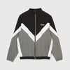 MULTI COLOR NYLON TRACK JACKET BLACK