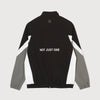 MULTI COLOR NYLON TRACK JACKET BLACK