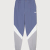 MULTI COLOR NYLON TRACK PANTS BLUE