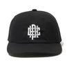 #OVERLAP LOGO FLAT VISOR CAP BLACK