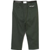 #ADJUSTABLE CROPPED CHINO PANTS GREEN