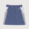 MULTI COLOR NYLON TRACK SKIRT BLUE