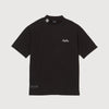 SQUARE LOGO S/S MOCK NECK TEE BLACK