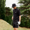 MULTI COLOR NYLON TRACK SHORTS BLACK