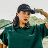 OVER SIZE SQUARE LOGO S/S POLO GREEN