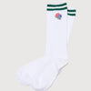 CIRCLE CORE LOGO LINE SOCKS WHITE