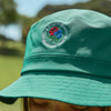 CIRCLE CORECOLOR LOGO BUCKET HAT GREEN