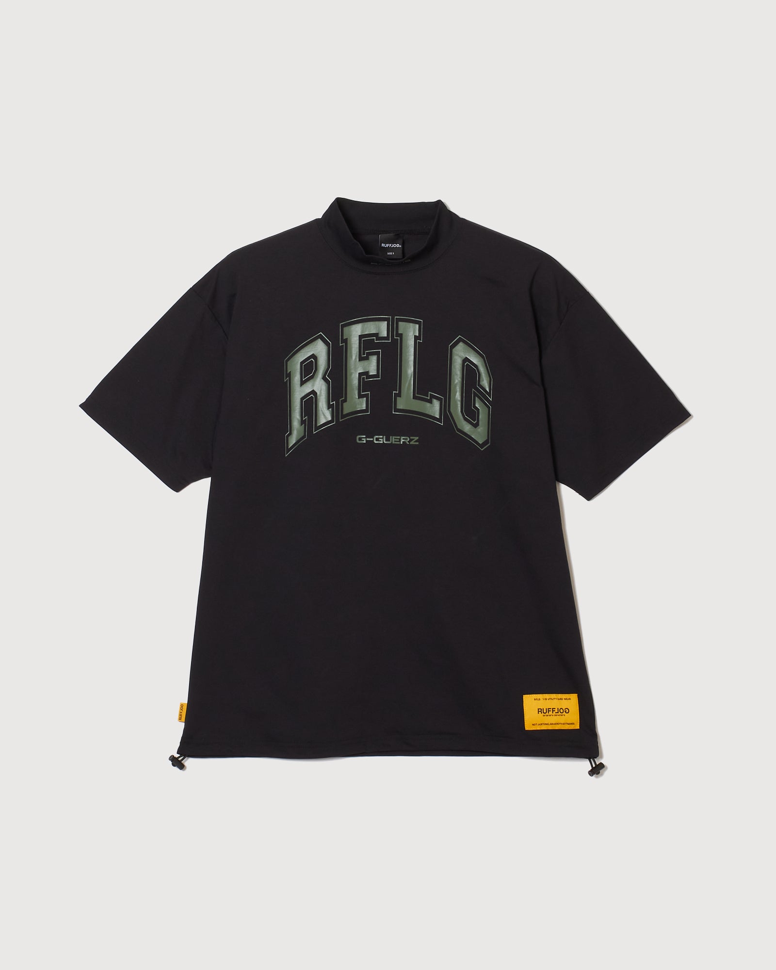 GG COLLEGE LOGO MOCK NECK BLACK