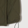 STRAIGHT QUILT PUFFER SKIRT KHAKI