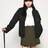 STRAIGHT QUILT PUFFER SKIRT KHAKI