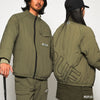 STRAIGHT QUILT PUFFER JACKET KHAKI