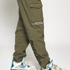 STRAIGHT QUILT PUFFER PANTS KHAKI