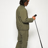 STRAIGHT QUILT PUFFER PANTS KHAKI