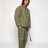 STRAIGHT QUILT PUFFER JACKET KHAKI