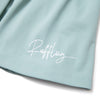 RUFFLOG CURSIVE LOGO SKIRT LIGHT GREEN