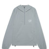 Stretch Nylon Fill-in Logo Anorak Gray Beige