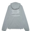 Stretch Nylon Fill-in Logo Anorak Gray Beige