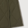 STRAIGHT QUILT PUFFER SKIRT KHAKI