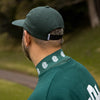 #OVERLAP LOGO FLAT VISOR CAP GREEN