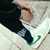 #OVERLAP LOGO 3PC SOCKS BLACK & NAVY & GREEN