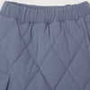 STRAIGHT QUILT PUFFER SKIRT GREY