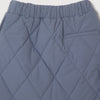 STRAIGHT QUILT PUFFER SKIRT GREY