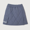 STRAIGHT QUILT PUFFER SKIRT GREY