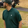 #OVERLAP LOGO FLAT VISOR CAP GREEN