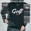 GOLF 3D LOGO MOCK NECK L/S TEE BLACK