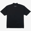 GOLF LOGO MOCK NECK S/S TEE - BLACK