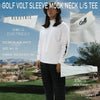 GOLF VOLT SLEEVE MOCK NECK L/S TEE WHITE