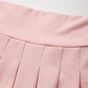 RUFFLOG CURSIVE LOGO SKIRT PINK