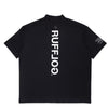 VERTICAL LOGO MOCK TEE BLACK