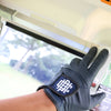 #Overlap Logo Leather Glove Navy