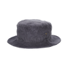 BASIC LOGO WAPPEN CORDUROY BUCKET HAT  DARK GREY