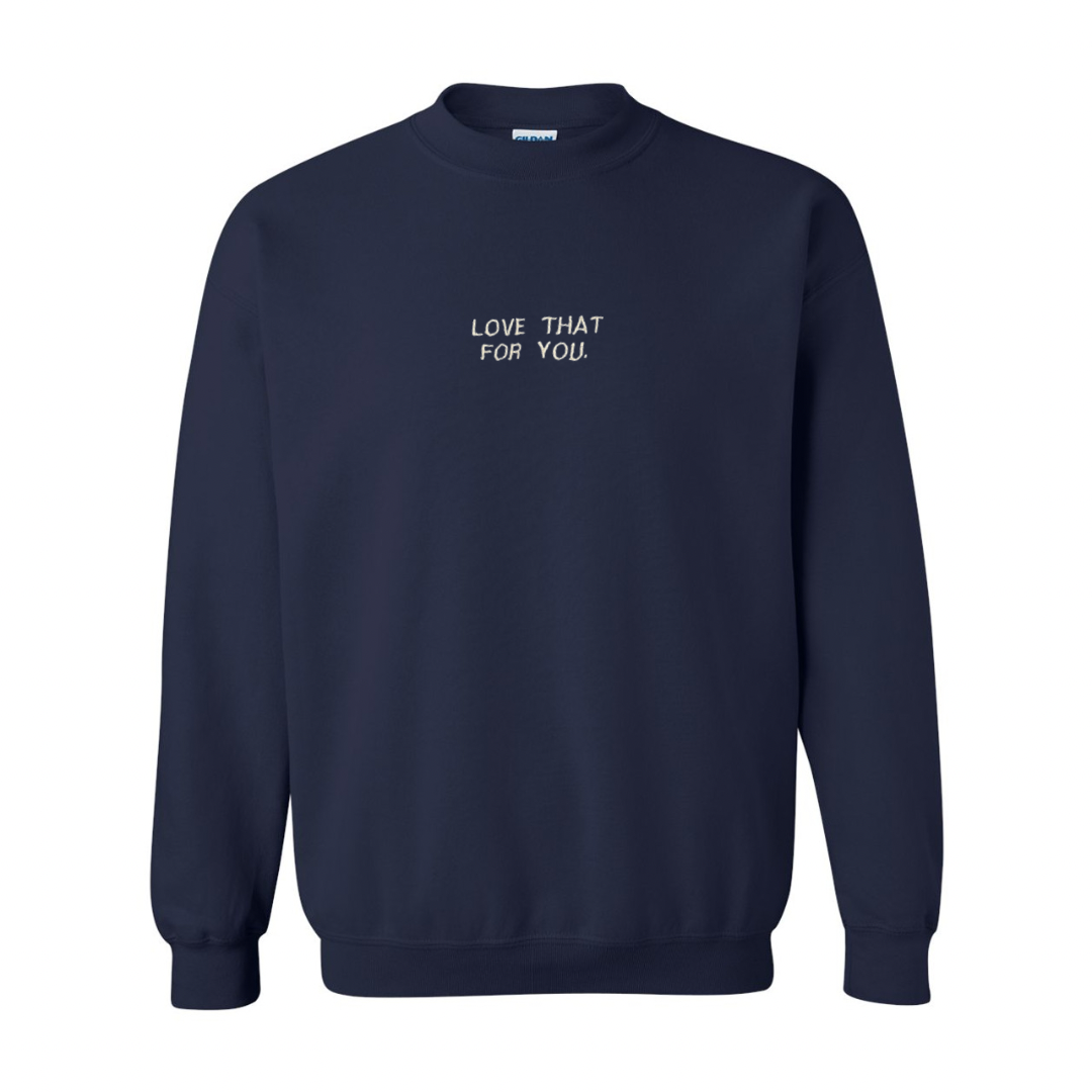 image for ‘LOVE THAT FOR YOU’ Sweater (Navy)