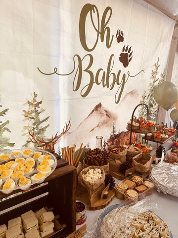 Cozy Cabin Retreat Winter Baby Shower Theme