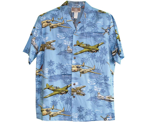 Vintage Air Power Aloha Shirt by RJC Kalaheo