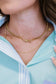 Elegant Aesthetics Buckle Detail Double-Layered Necklace