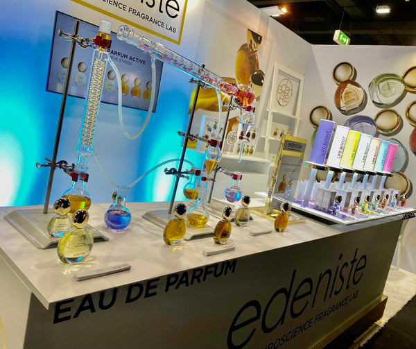 Edeniste's stand at Exsence 2024 in Milan