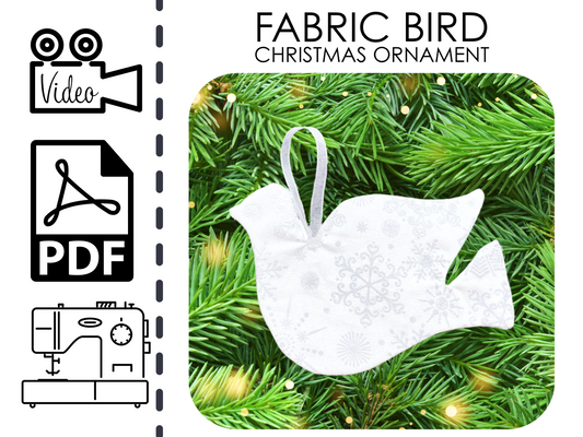 Fabric Christmas Bell Christmas Tree Ornament Sewing Pattern