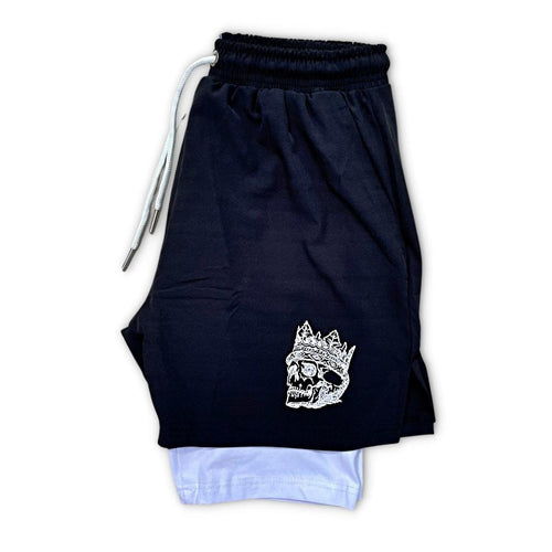 Nylon Gym Shorts With Compression Liners - King Killers