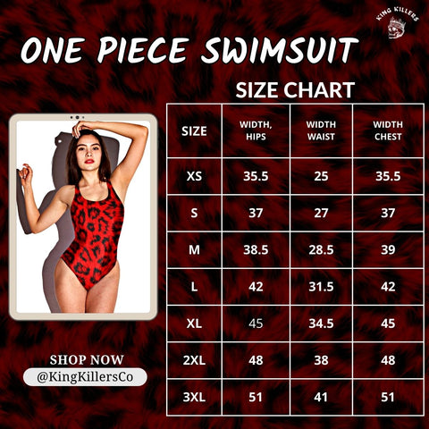 Womens one piece bikini swimsuit size chart from king killers apparel