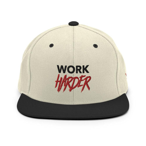 WORK HARDER Adjustable Snapback Hat