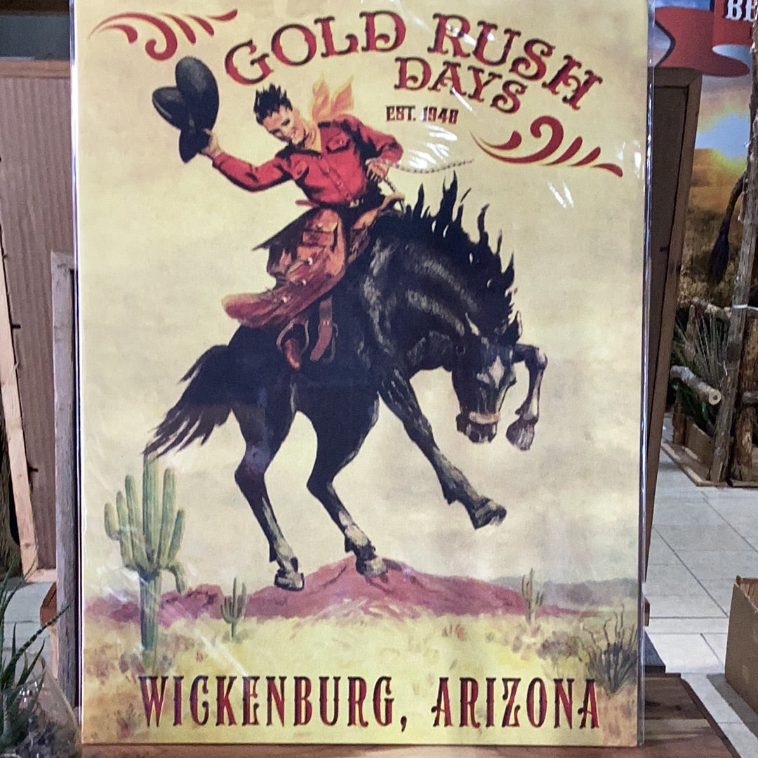 Gold Rush Days 1948, Wickenburg, AZ Poster Ben Johnson Cowboy Museum