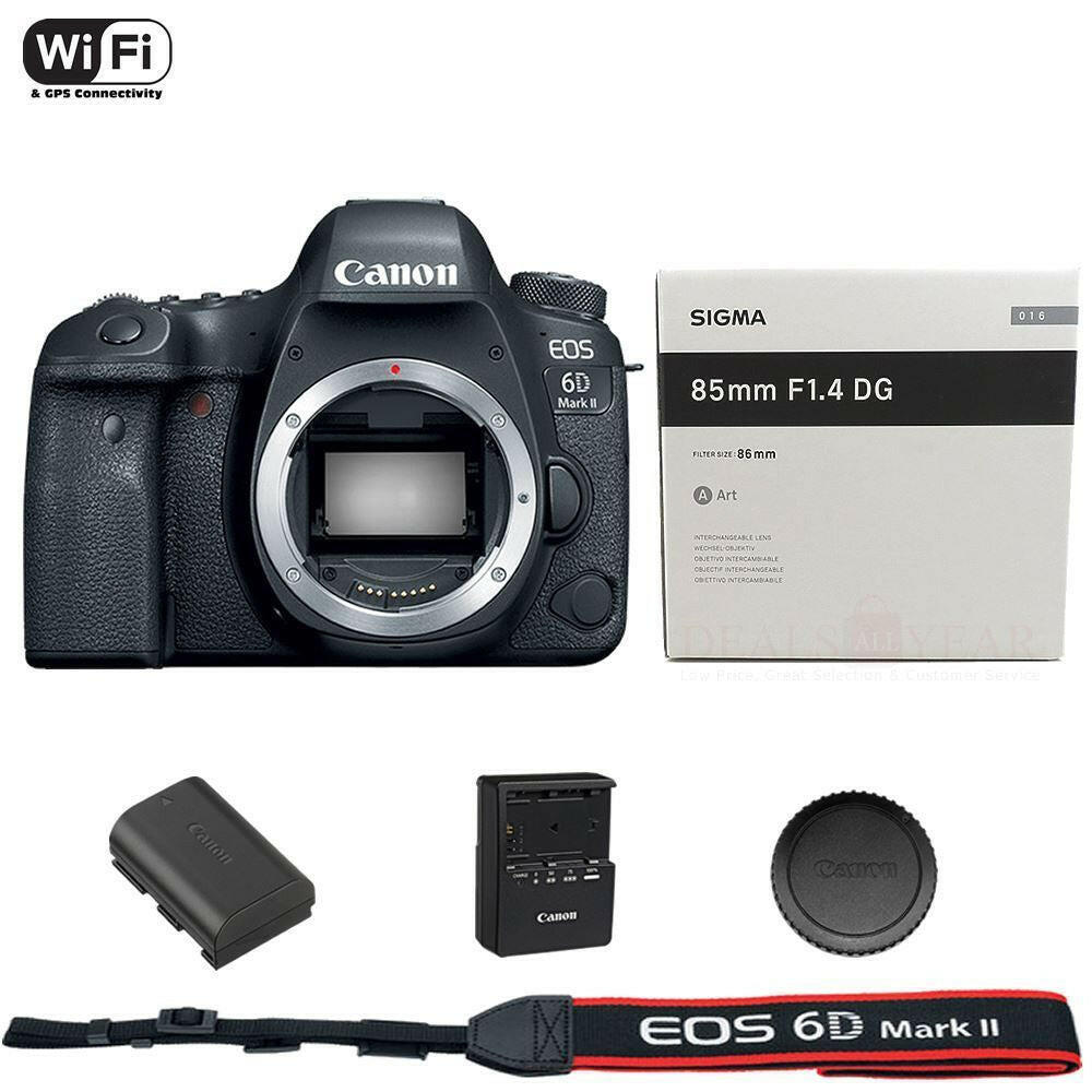 tsunami Uitdrukking Etna Buy Canon EOS 6D Mark II DSLR Camera Body + Sigma 85mm f/1.4 DG HSM Art  Lens Online | Deals All Year – DealsAllYearDay
