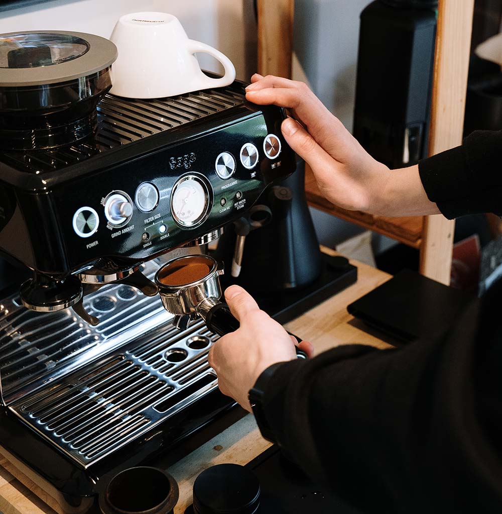 Home Coffee Brew using Breville Espresso Machine